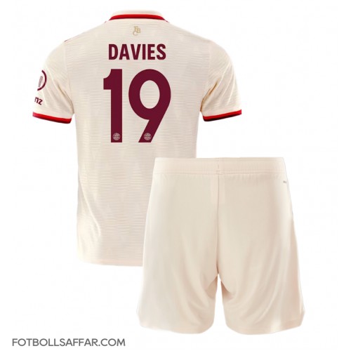 Bayern Munich Alphonso Davies #19 Tredje Dräkt Barn 2024-25 Kortärmad (+ Korta byxor)